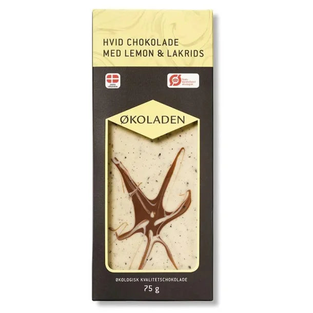 ØKOLADEN - ØKOLOGISK HVID CHOKOLADE - LEMON & LAKRIDS