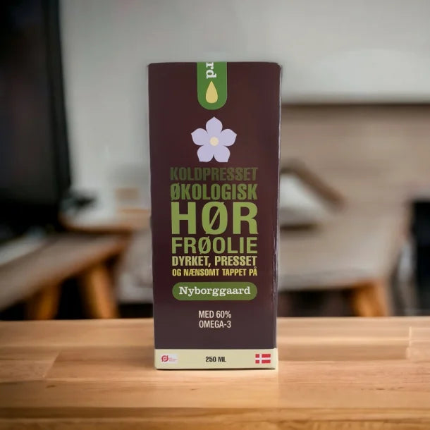 Nyborggard - økologiske hørfrøolie - koldpresset