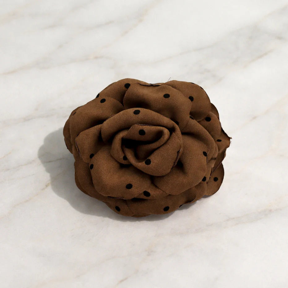 NAMISO - Hana Rose - hårklemme - Dots/prikker (9 cm)