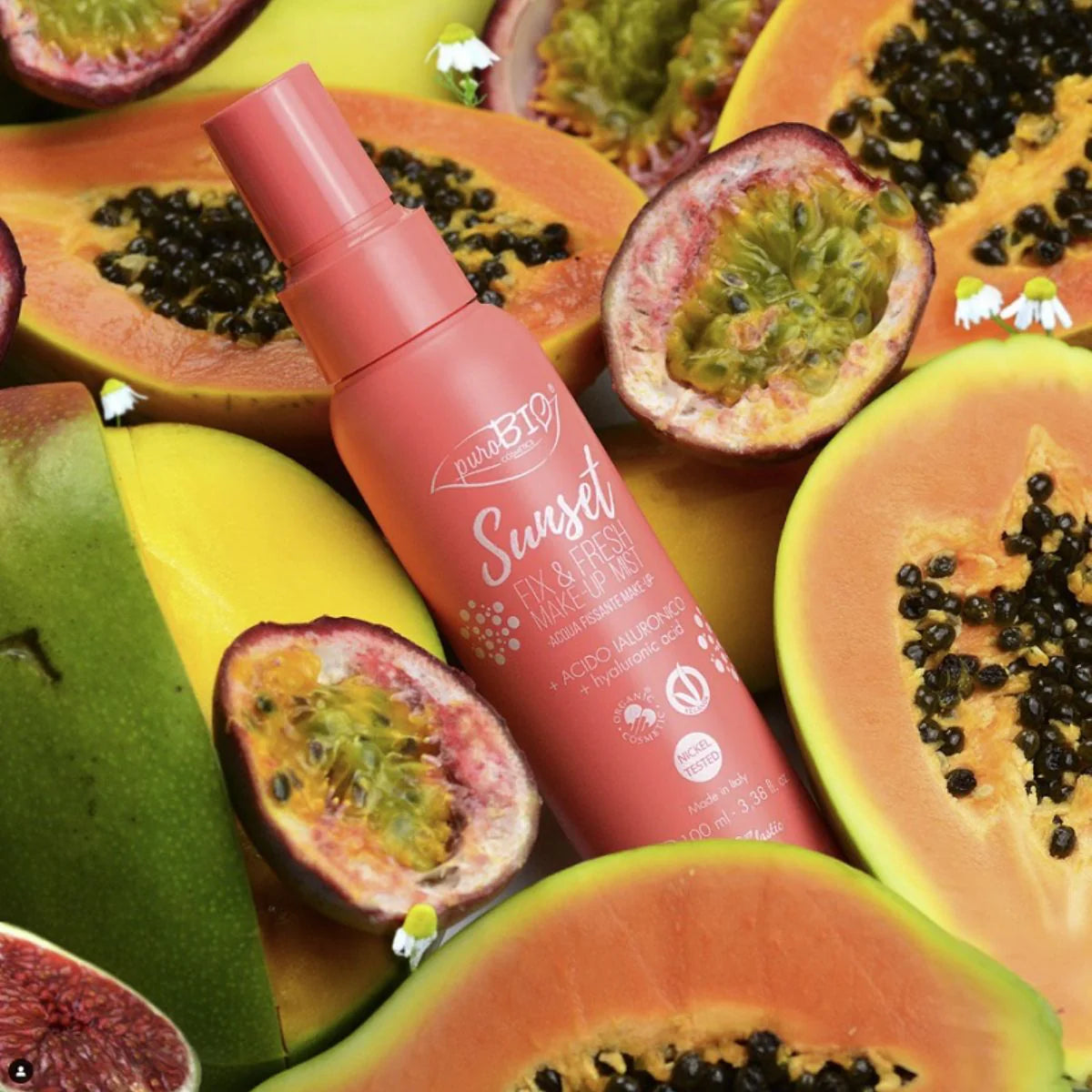 Purobio cosmetics - sunset fik & fresh make-up mist