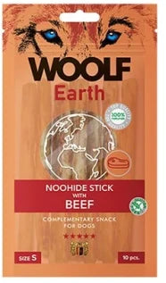 Woolf Earth Noohide Sticks Beef - flere størrelser